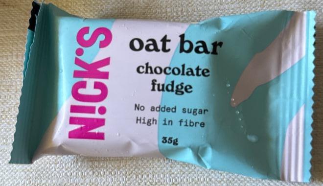 Fotografie - Oat bar chocolate fudge Nick's