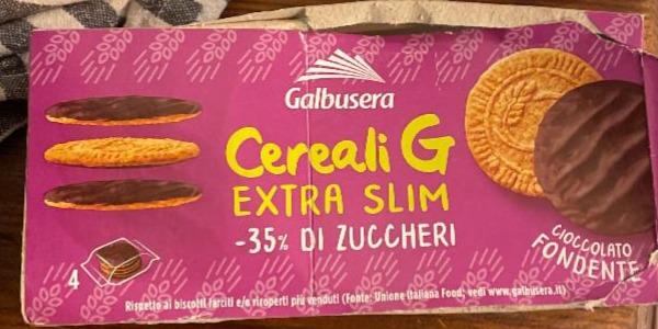 Fotografie - Cereali G extra slim cioccolato fondente Galbusera