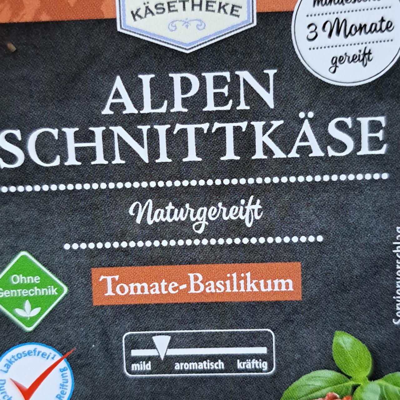 Fotografie - Alpen schnittkäse tomate-basilikum Meine Käsetheke