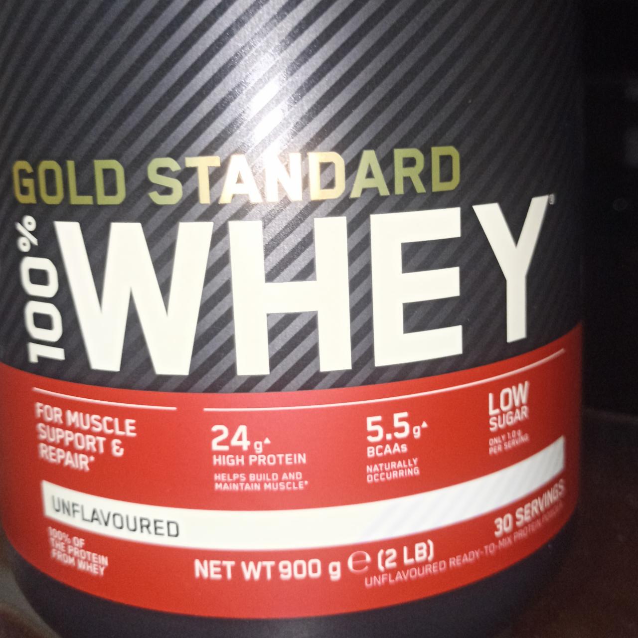 Fotografie - 100% Whey unflavoured Gold Standard