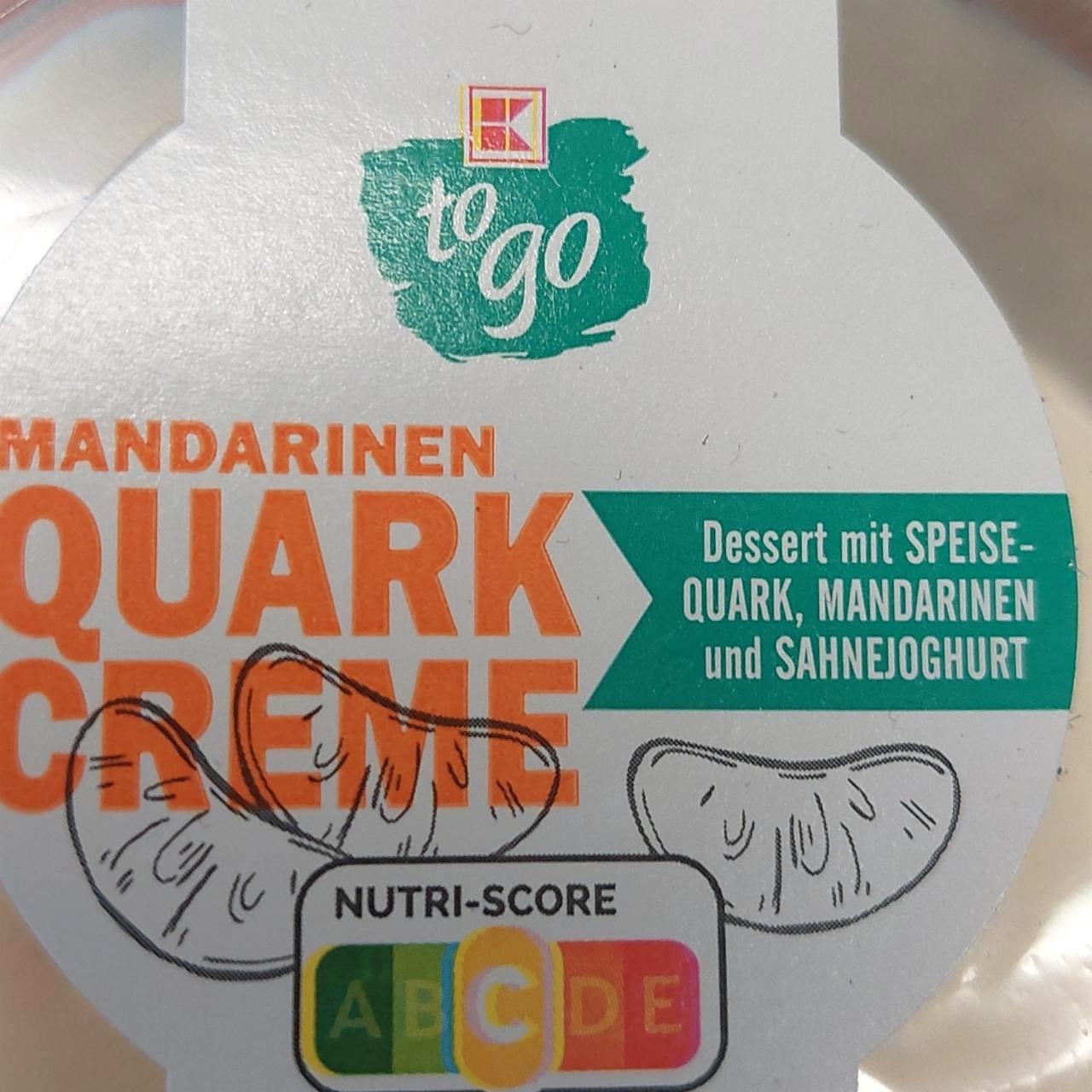 Fotografie - Mandarinen quark creme K-to go