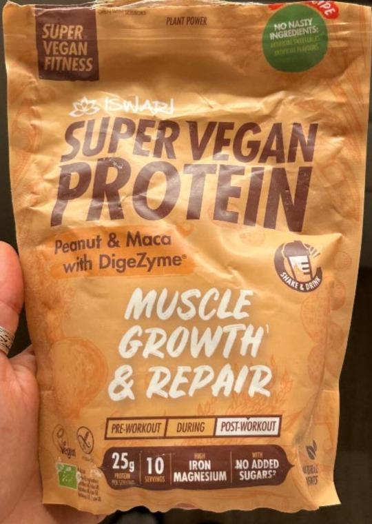 Fotografie - Super vegan protein peanut & maca Iswari