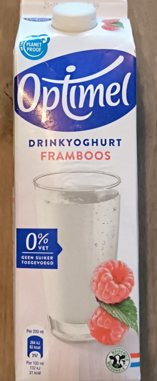 Fotografie - Drinkyoghurt framboos 0% vet Optimel