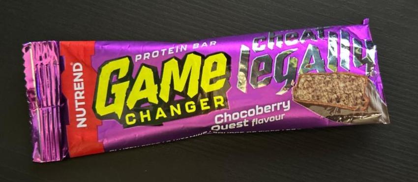 Fotografie - Game changer protein bar chocoberry quest flavour Nutrend