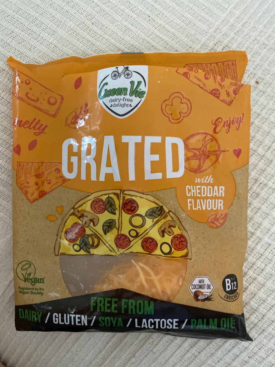 Fotografie - Grated with cheddar flavour Green Vie