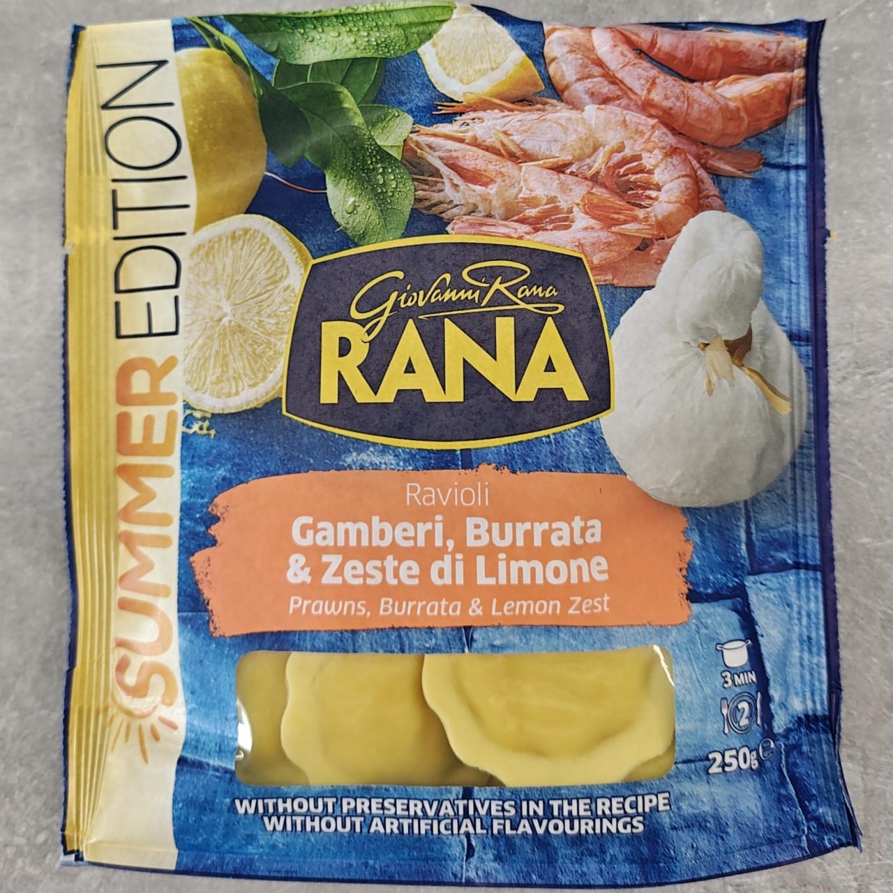 Fotografie - Ravioli gamberi, burrata & zeste di limone Giovanni Rana