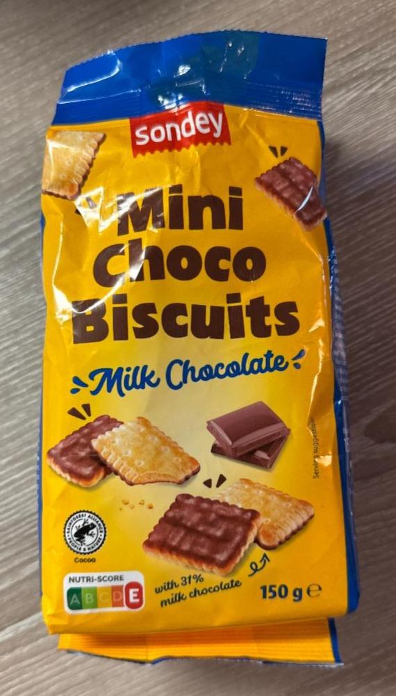 Fotografie - Mini choco biscuits milk chocolate Sondey