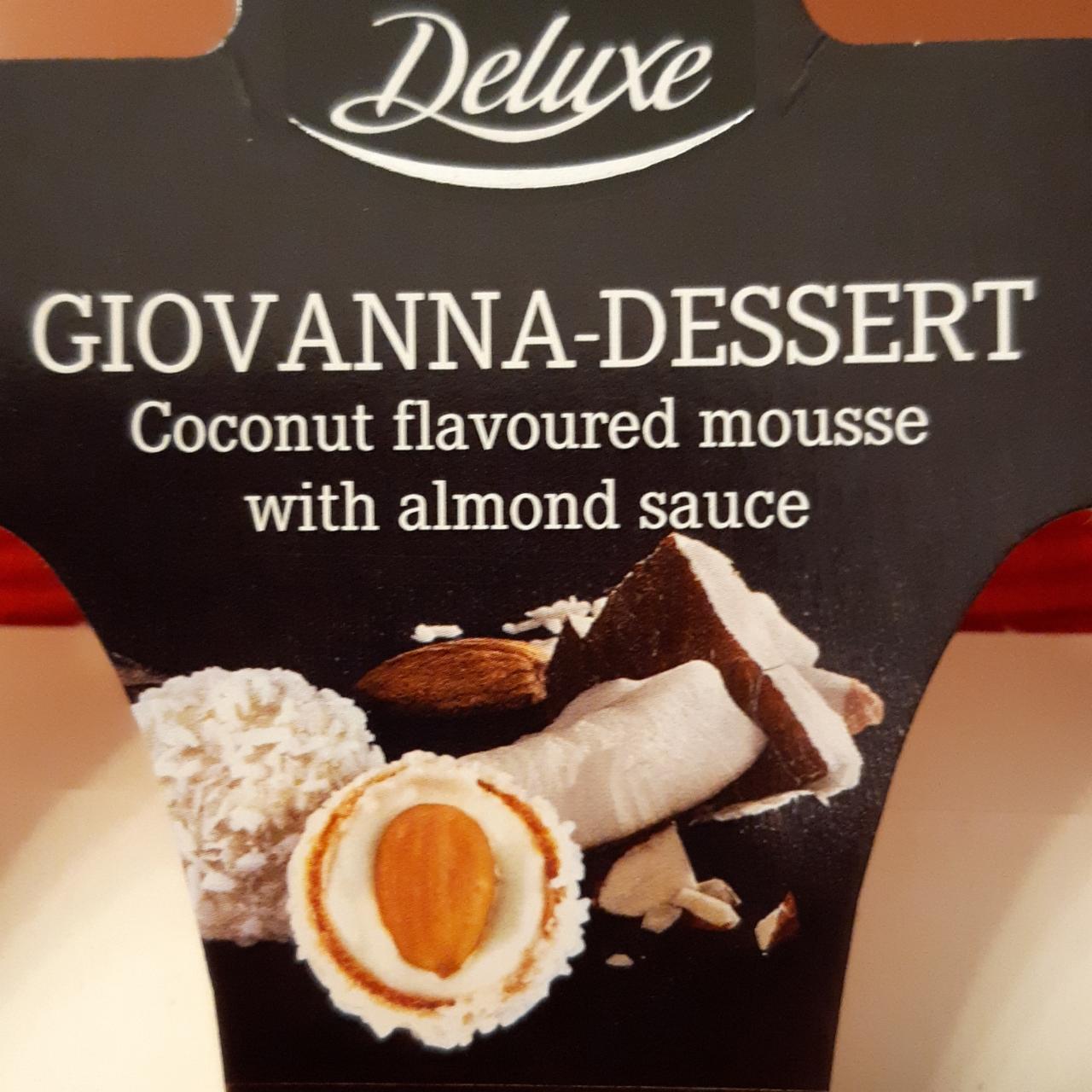 Fotografie - Giovanna-dessert coconut flavoured mousse with almond sauce Deluxe