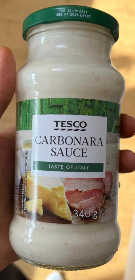 Fotografie - Carbonara sauce Tesco