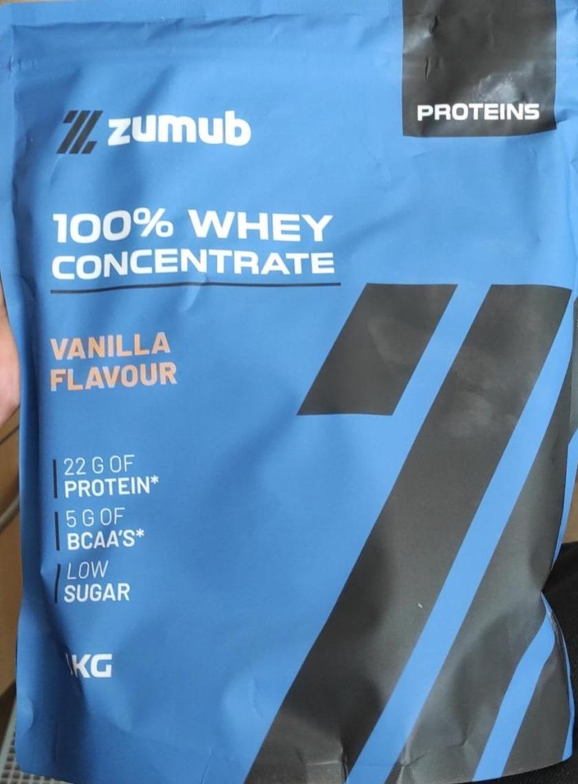 Fotografie - 100% whey concentrate vanilla Zumub