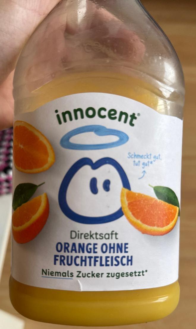 Fotografie - Orange ohne fruchtfleisch direktsaft Innocent