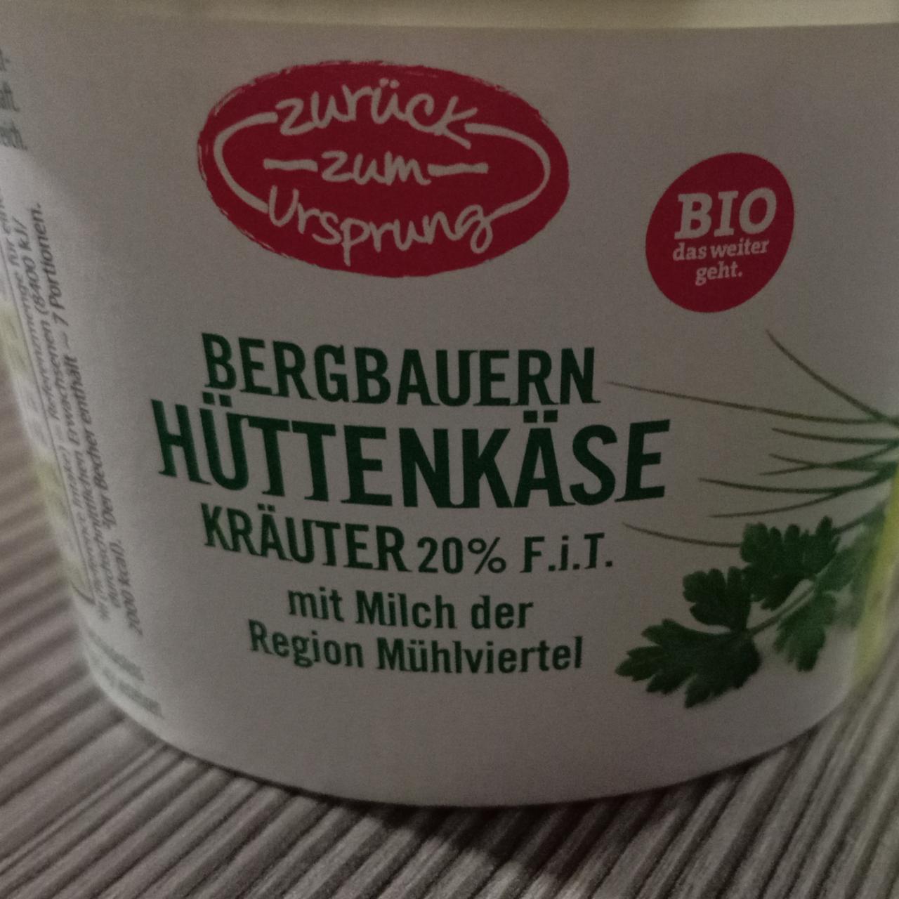 Fotografie - bergbauern hüttekäse 20% f.i.t kräuter