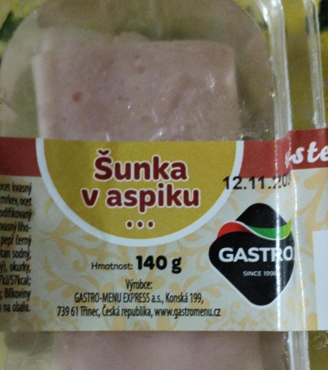 Fotografie - Šunka v aspiku Gastro