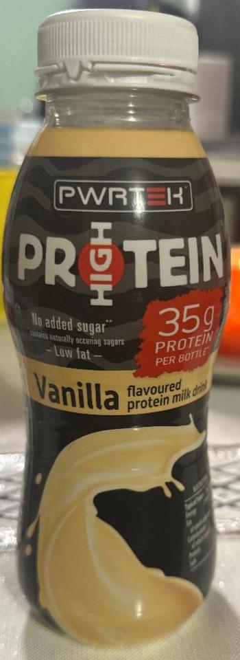 Fotografie - High protein vanilla flavoured milk drink Pwrtek