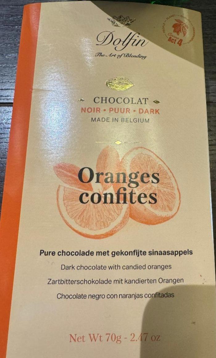 Fotografie - Chocolat Noir Oranges confites Dolfin