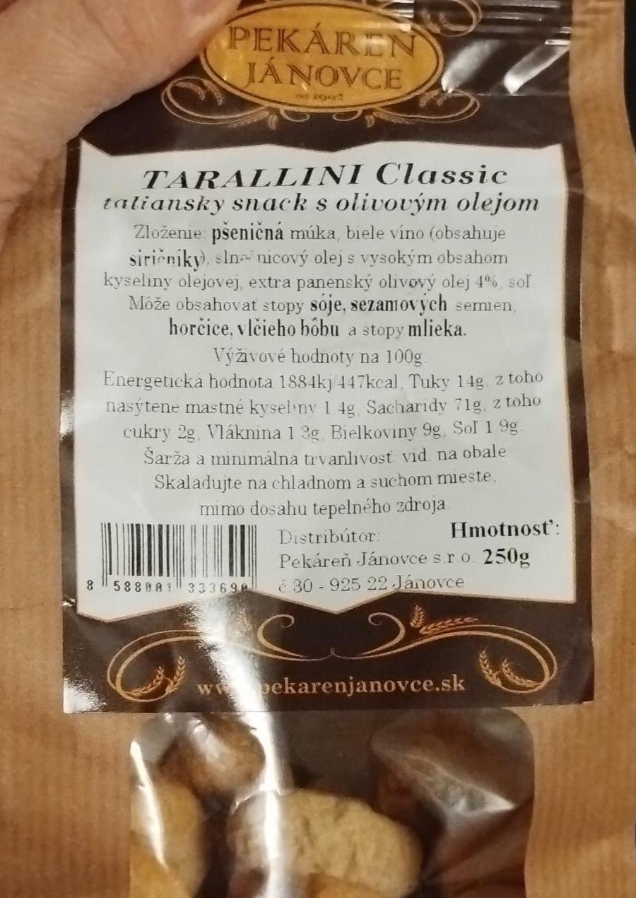 Fotografie - Tarallini Classic Pekáreň Janovce