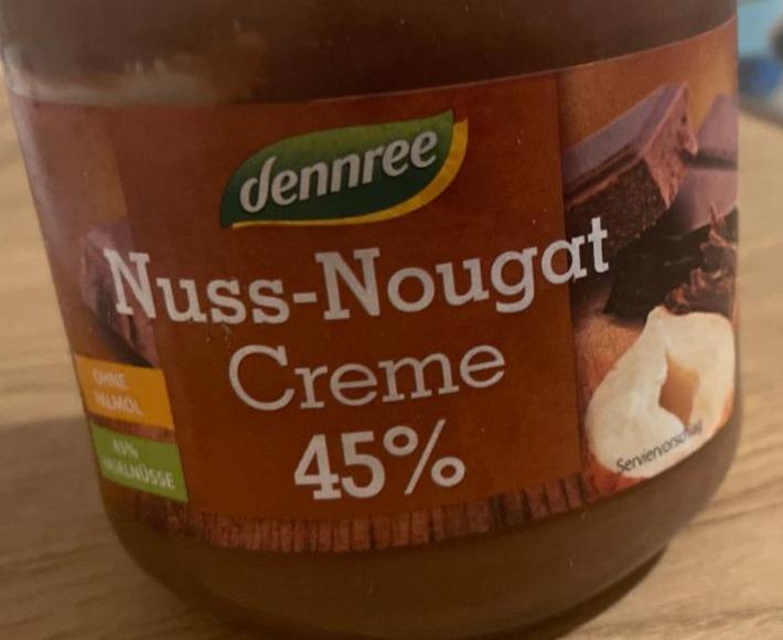 Fotografie - Nuss-nougat creme 45% Dennree