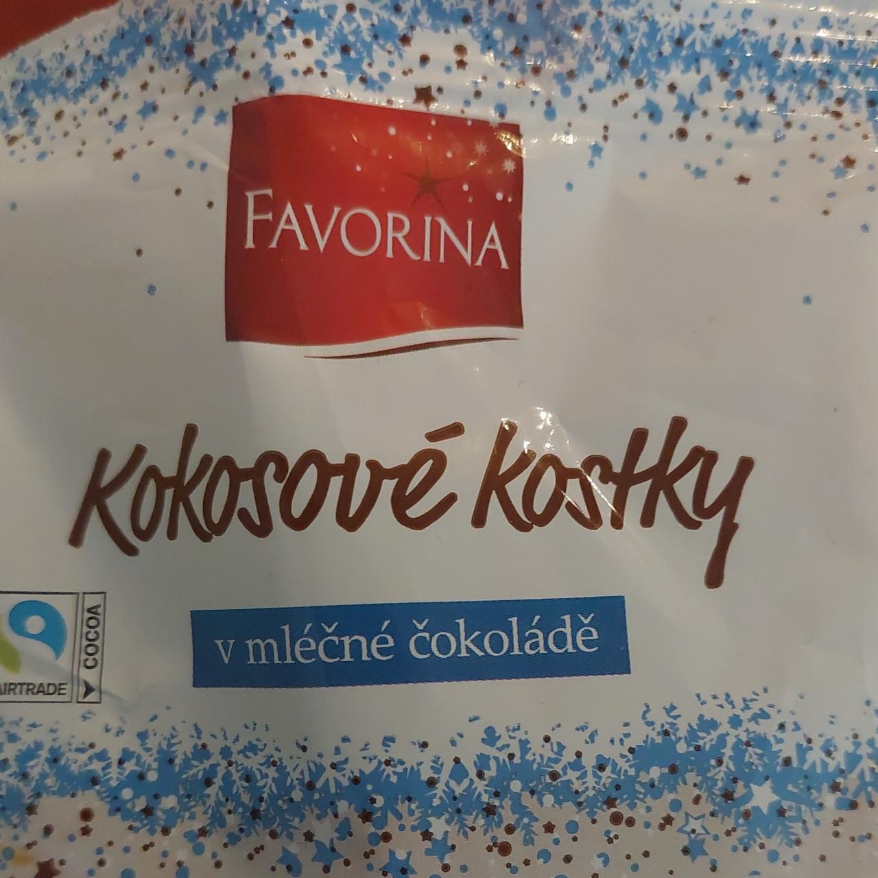 Fotografie - Kokosové kostky v mléčné čokoládě Favorina