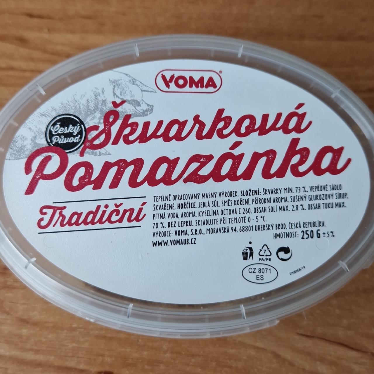 Fotografie - Škvarková pomazánka tradiční Voma