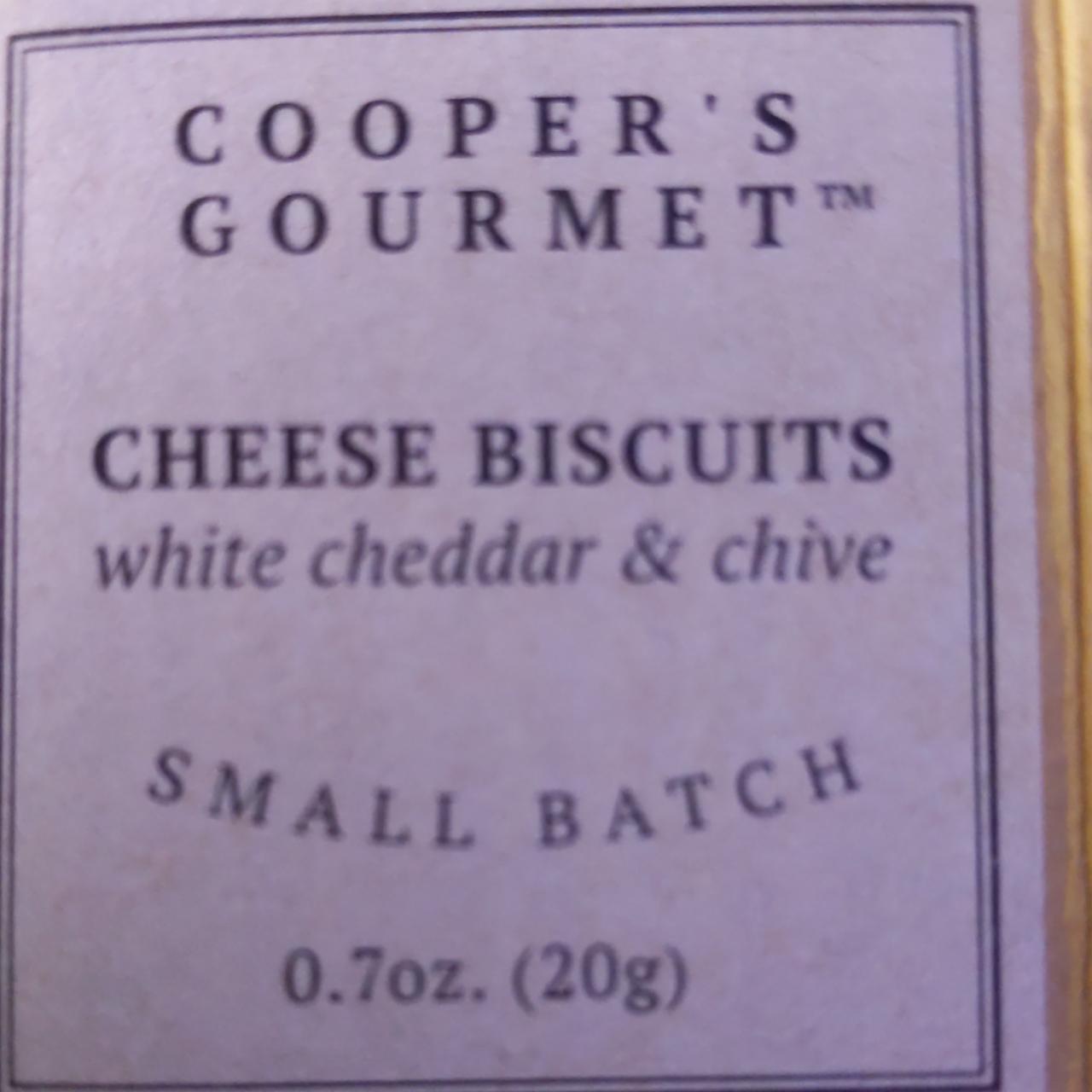 Fotografie - Cheese biscuits white cheddar & chive Cooper's gourmet
