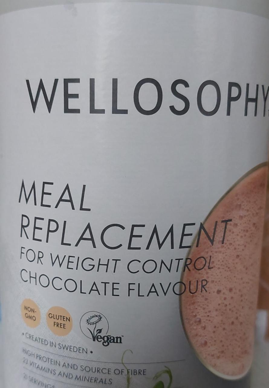 Fotografie - Meal replacement for weight control chocolate flavour Wellosophy