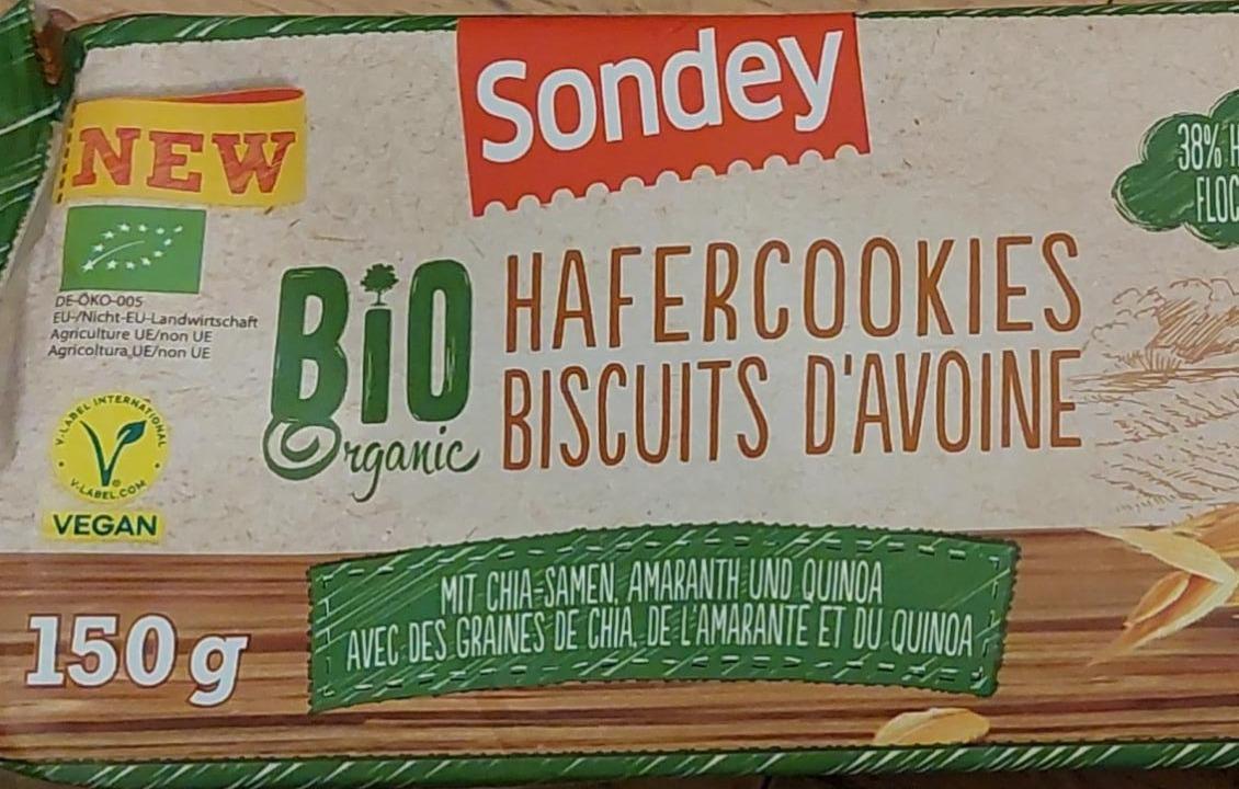 Fotografie - Bio organic hafercookies biscuits d’avoine Sondey