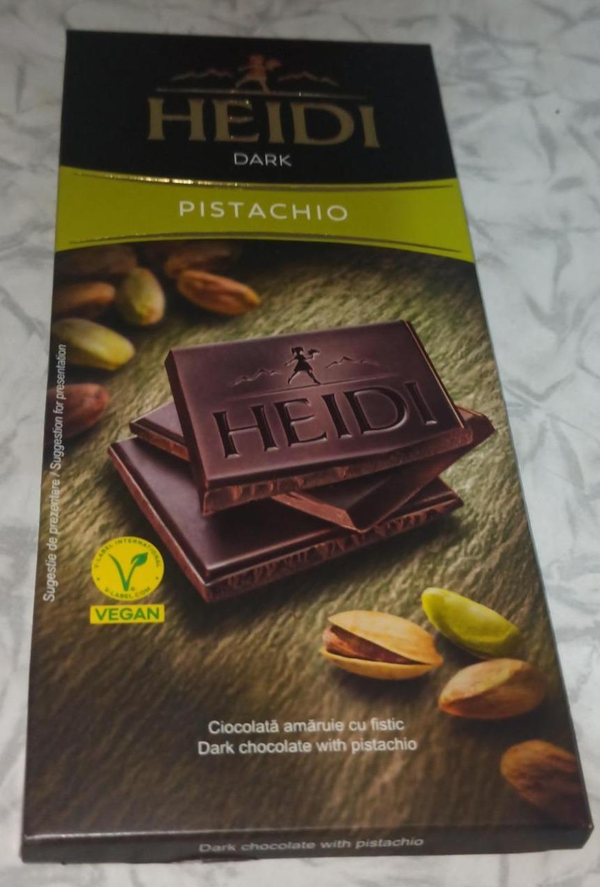 Fotografie - hořká čokoláda s pistáciemi Dark Pistachio HEIDI