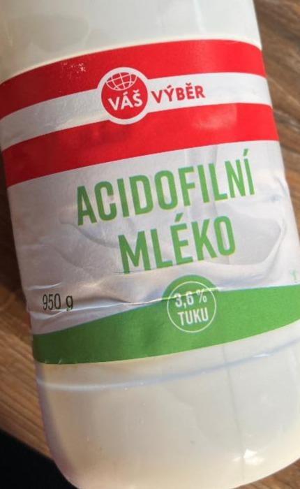 Fotografie - Acidofilní mléko 3,6% tuku Váš Výběr