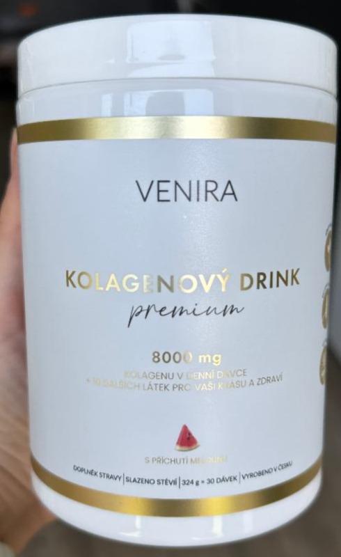 Fotografie - Kolagenový drink premium 8000mg s příchutí meloun Venira