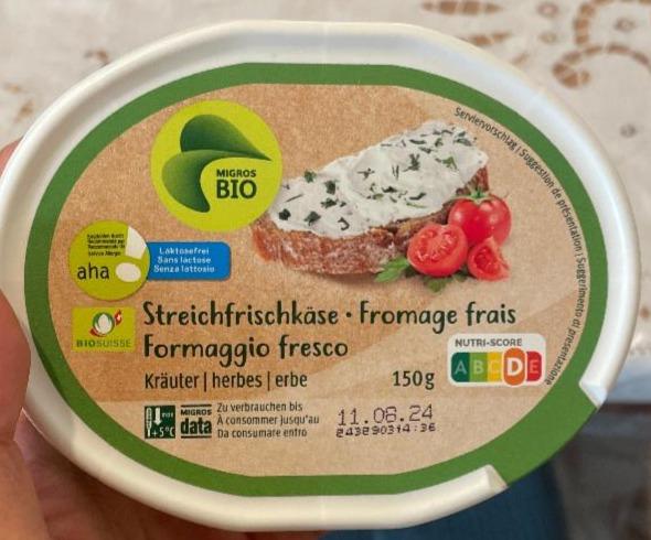 Fotografie - Fromage frais herbes Migros Bio