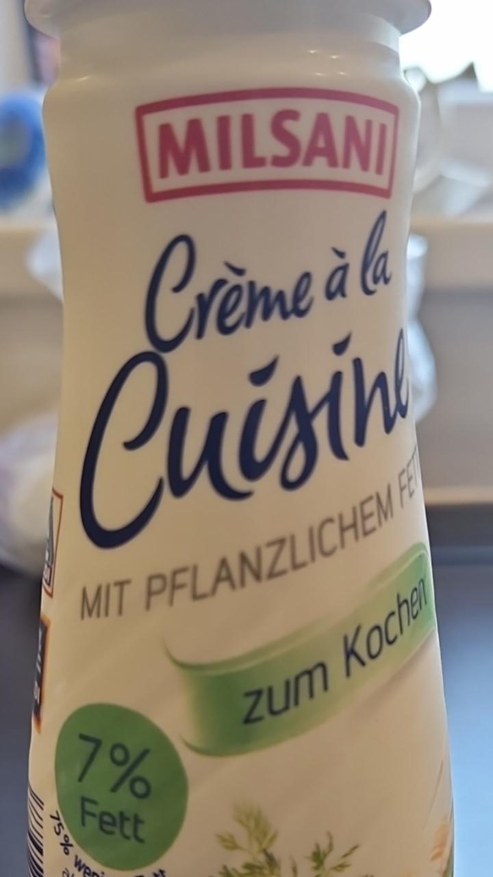 Fotografie - Crème à la cuisine zum kochen 7% fett Milsani