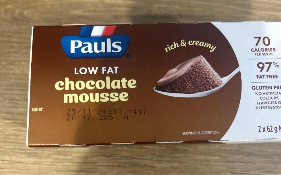 Fotografie - Low fat chocolate mousse Pauls