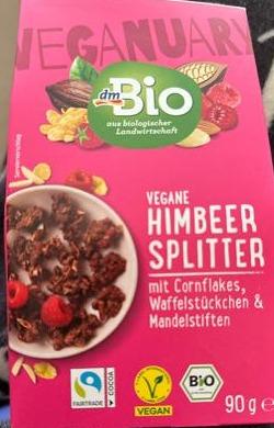 Fotografie - Vegane himbeer splitter dmBio