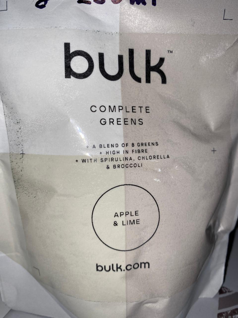 Fotografie - Complete greens apple & lime Bulk