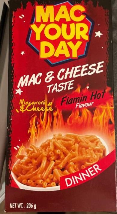 Fotografie - Mac & cheese taste flamin hot flavour Mac Your Day