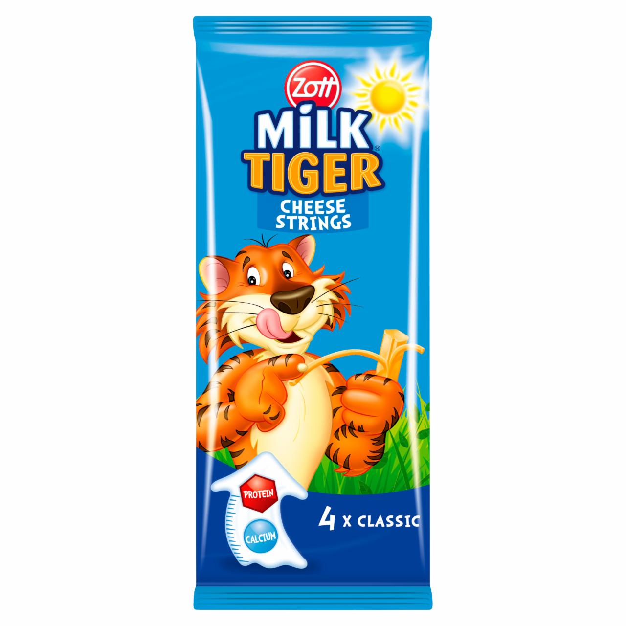 Fotografie - Milk tiger cheese string Zott