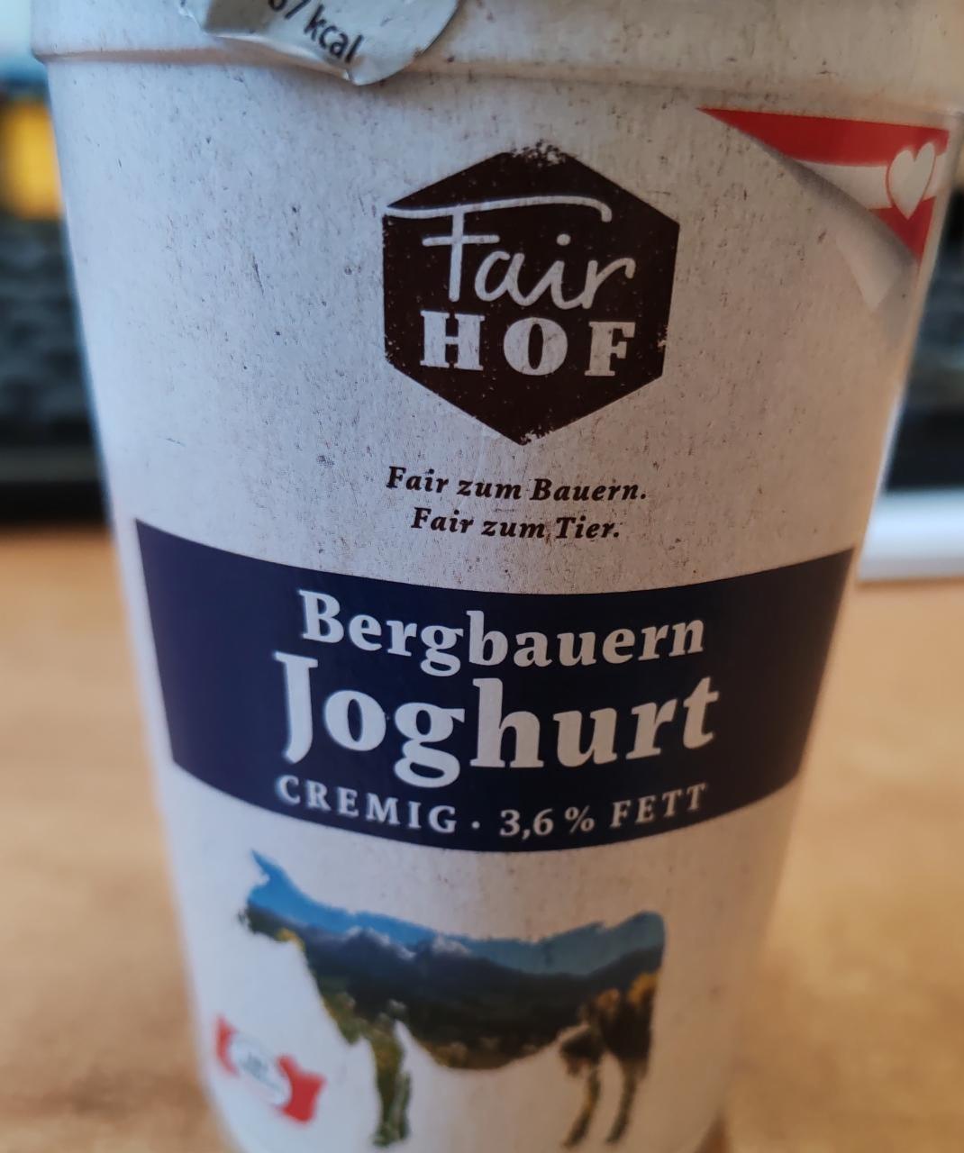 Fotografie - Bergbauern joghurt cremig 3,6% Fair Hof