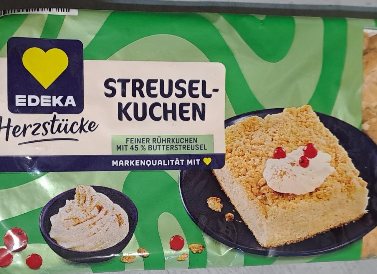 Fotografie - Streusel-kuchen feiner rührkuchen mit 45% butterstreusel Edeka