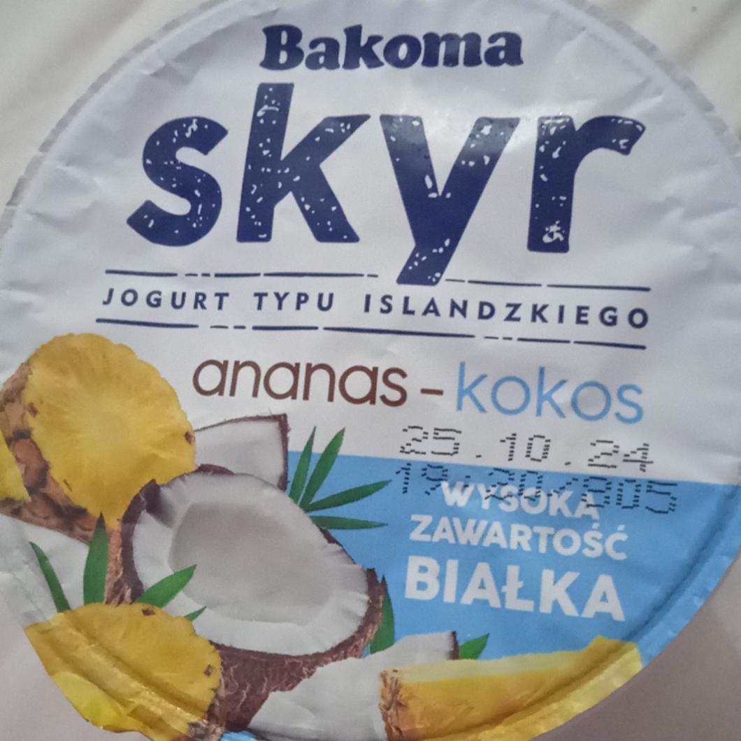 Fotografie - Skyr ananas kokos Bakoma