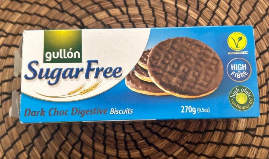 Fotografie - Sugar Free Dark Choc Digestive Biscuits Gullón