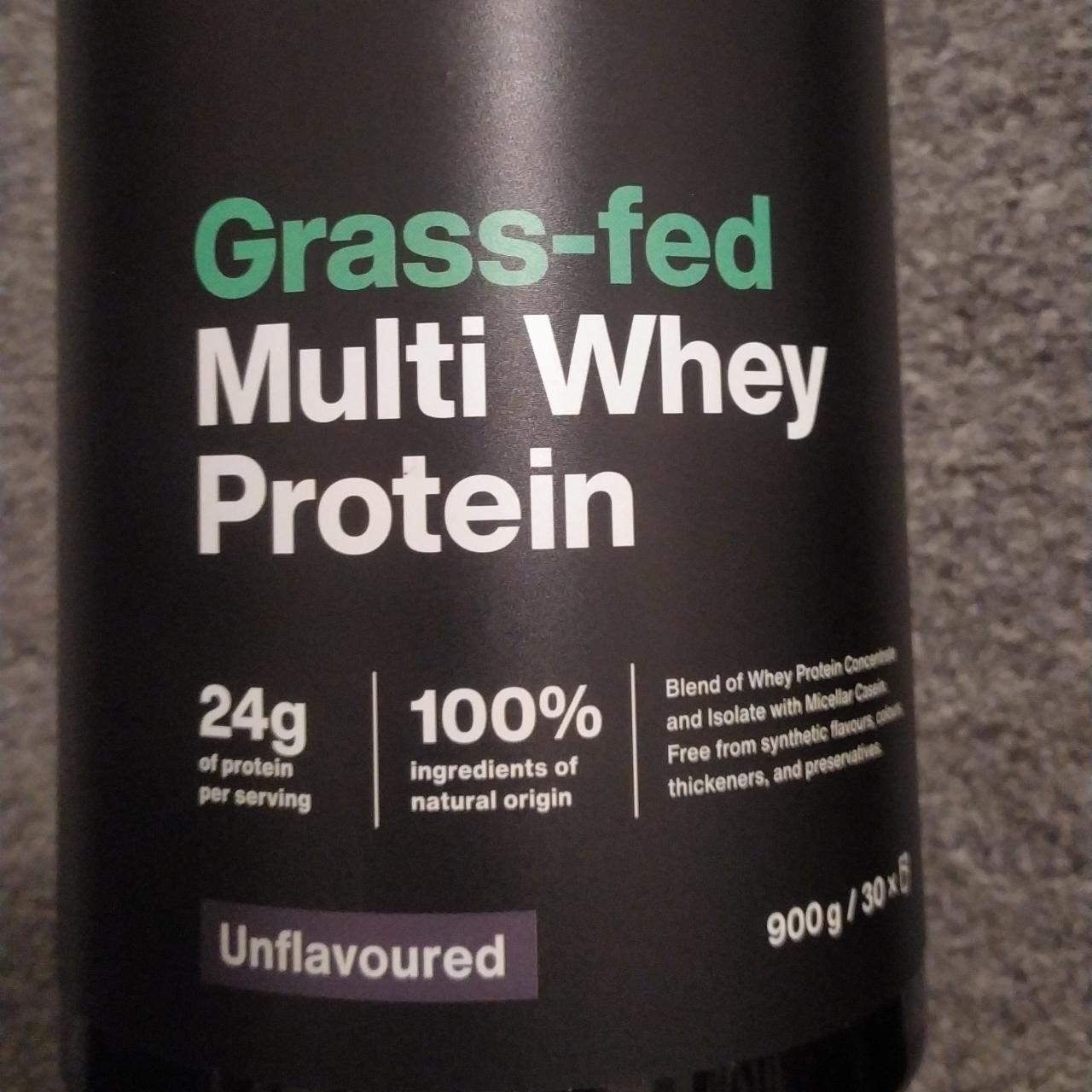 Fotografie - Grass-fed multu whey protein unflavoured Vilgain