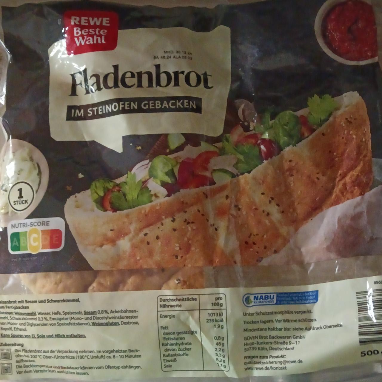 Fotografie - Fladenbrot im steinhofen gebacken Rewe beste wahl