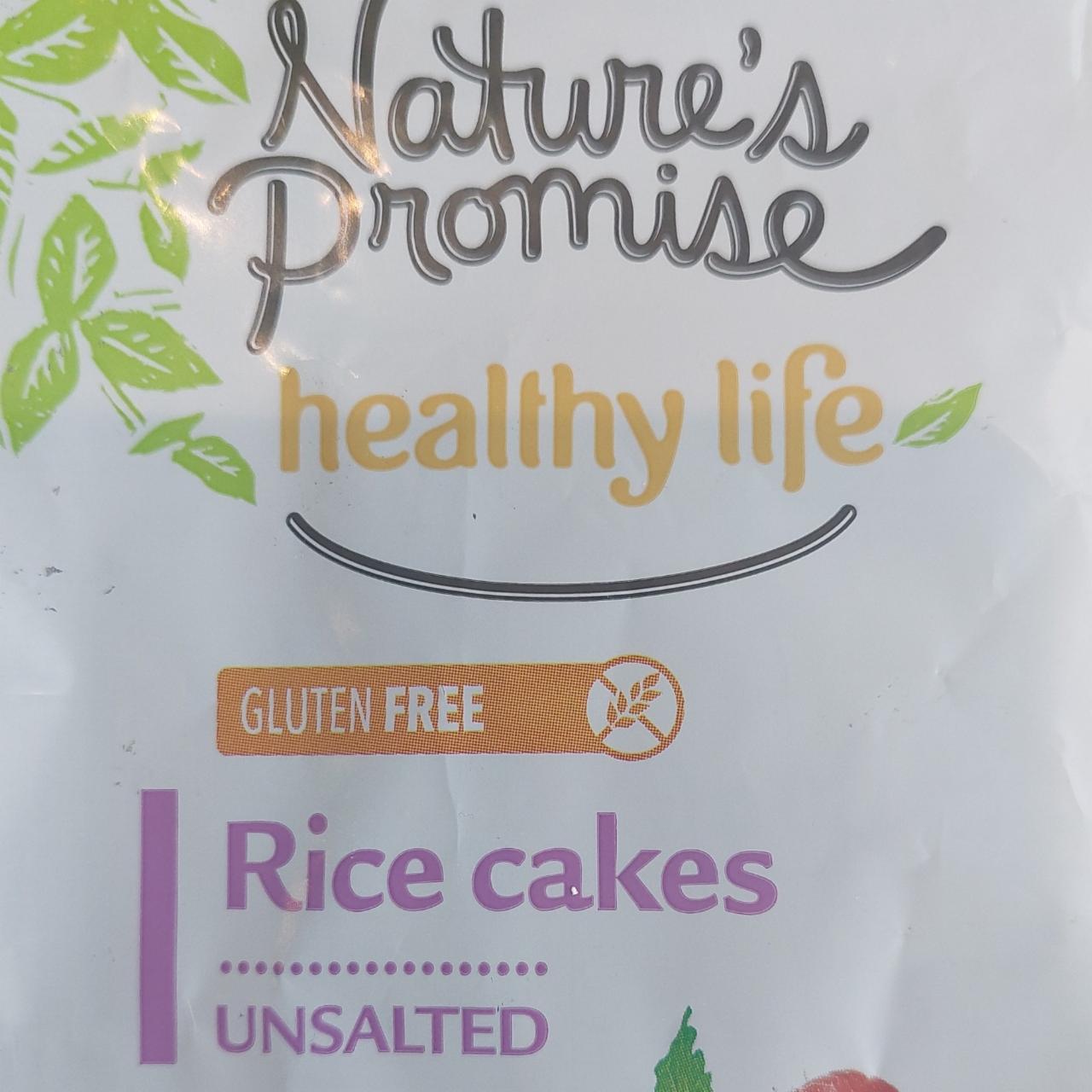 Fotografie - Healthy Life Rice cakes Unsalted Gluten Free Nature's Promise