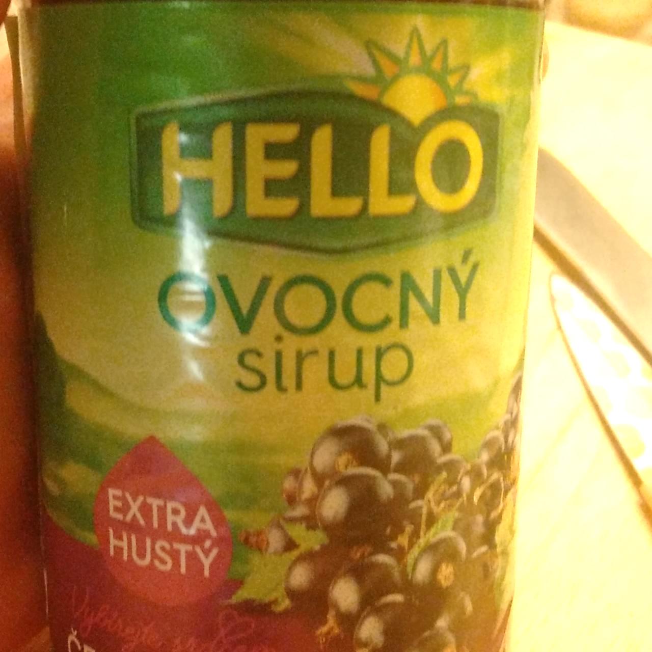 Fotografie - Ovocný sirup extra hustý černý rybíz Hello