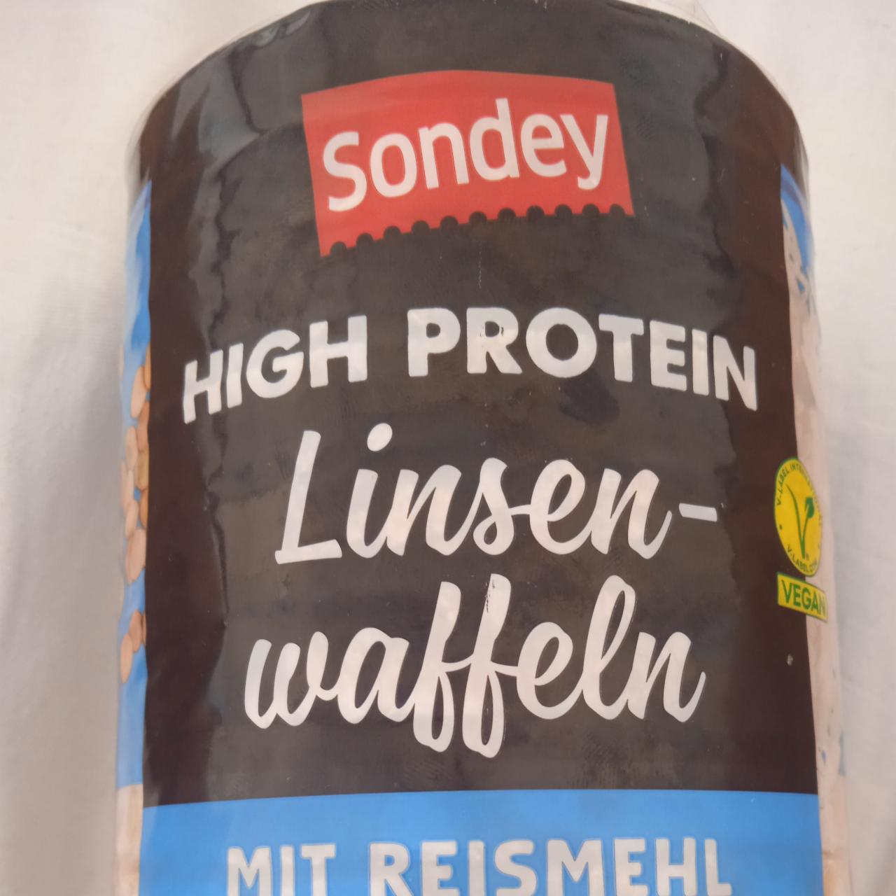 Fotografie - High protein linsenwaffeln mit reismehl Sondey