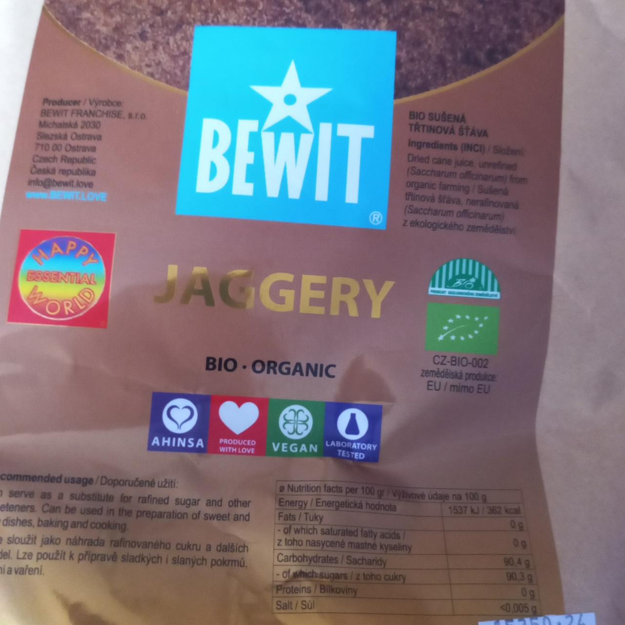 Fotografie - Jaggery bio Bewit