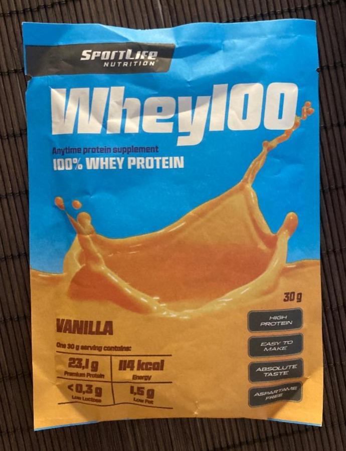 Fotografie - Whey100 vanilla SportLife Nutrition