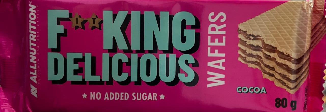 Fotografie - F**king delicious wafers cocoa Allnutrition