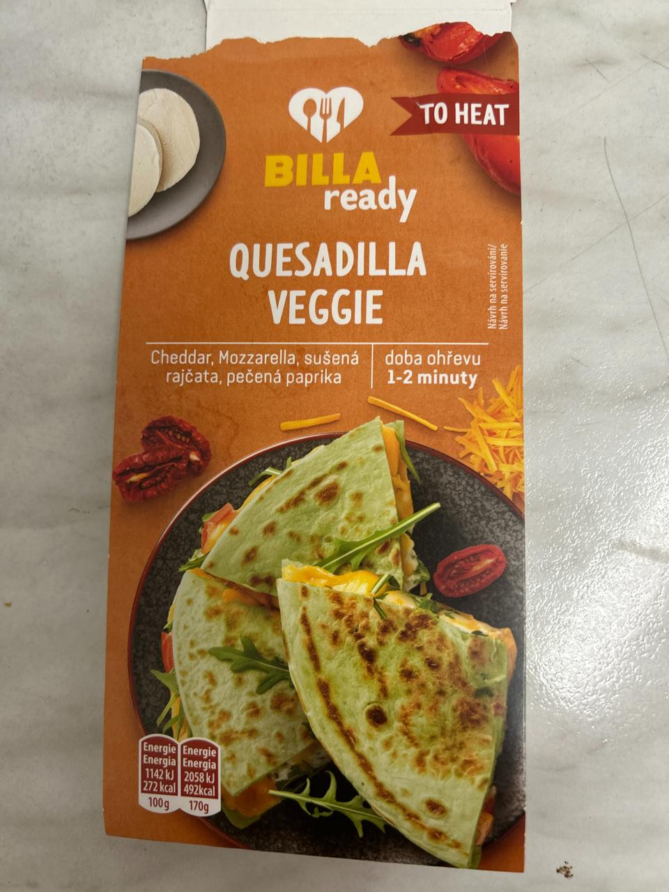 Fotografie - Quesadilla veggie Billa ready