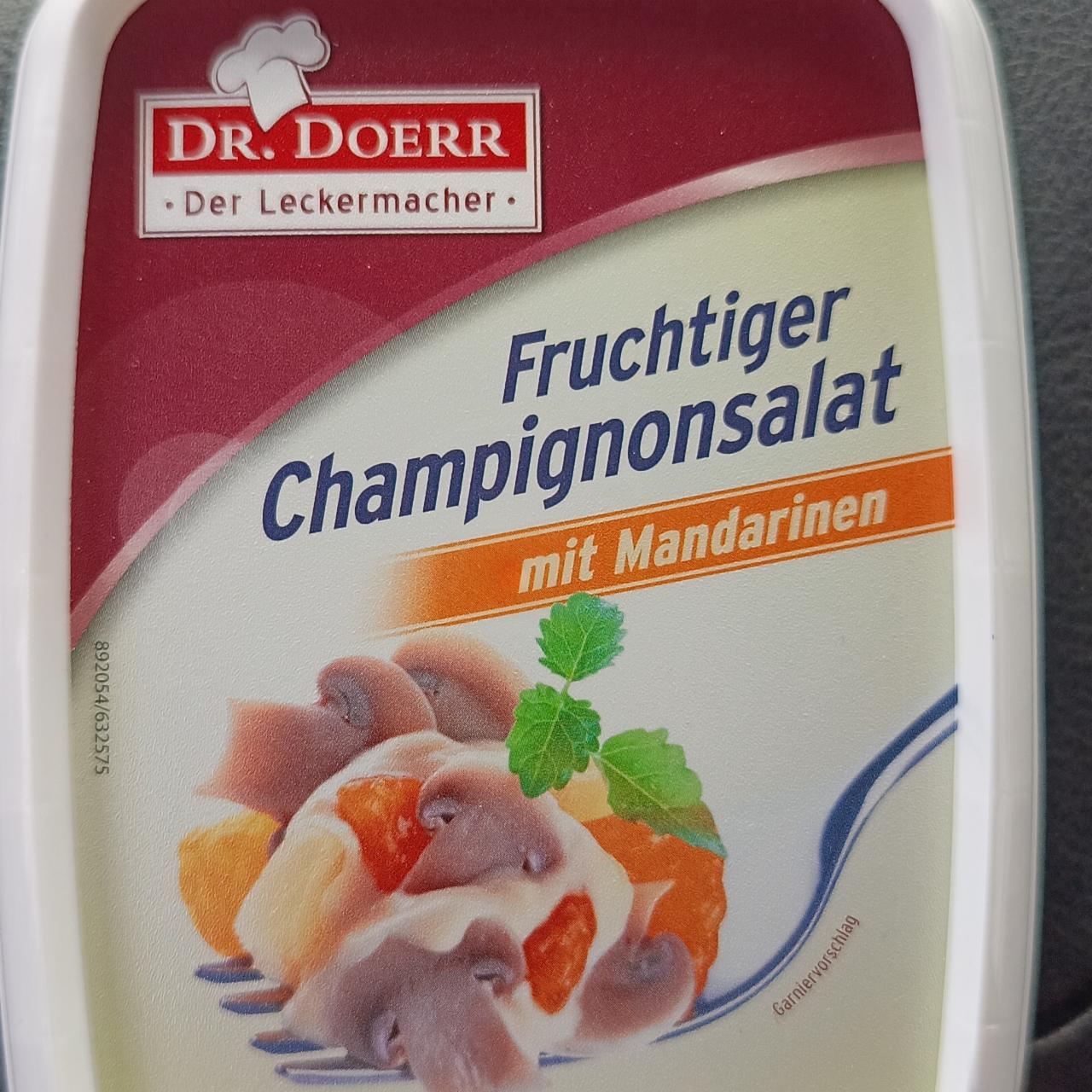 Fotografie - Fruchtiger champignonsalat mit mandarinen Dr. Doerr